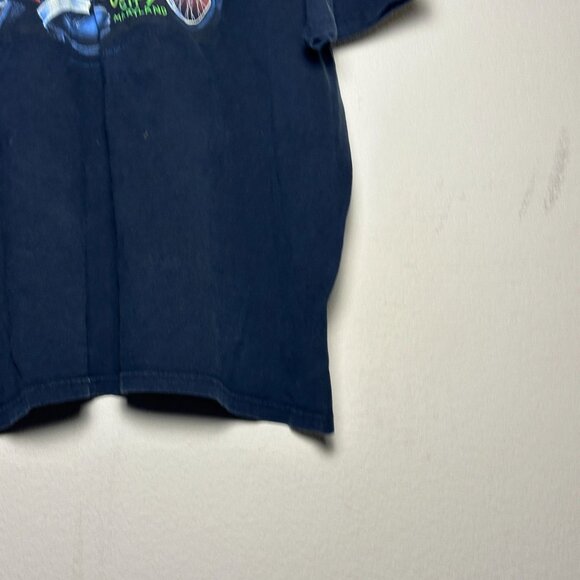 Ocean City Graphic T Shirt Men XL 2007 11th Bike Week Skeleton Biker Punk Y2K - Picture 12 of 12